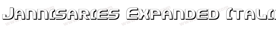 Jannisaries Expanded Italic字体转换